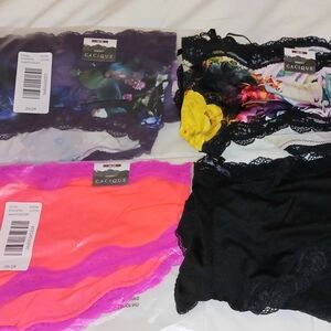 Cacique Women's Lace Strappyback Cheeky Panties(4 Pairs) Size 26-28